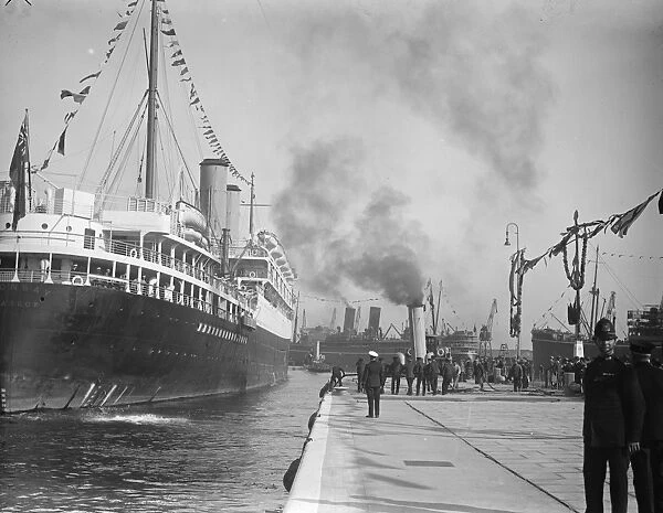 Opening of new Tilbury dock. London. 26 September 1929