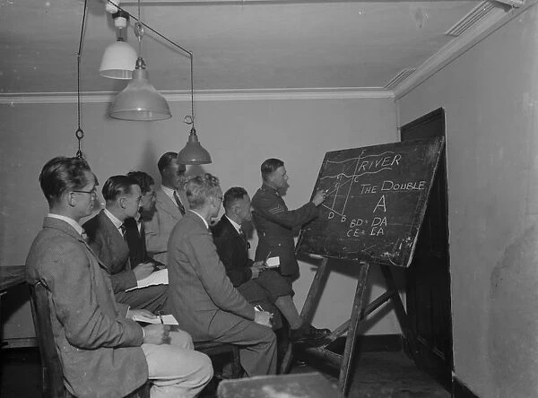 An ordnance survey lecture in Chislehurst, Kent. 23 September 1937