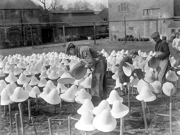 Panama Hat making at Messrs I. Cambis at Boreham Wood, Elstree. 31 March 1922