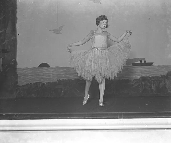 A pantomine rehearsal at the Stansted Theatre, West Sussex. Lady Moyra Ponsonby