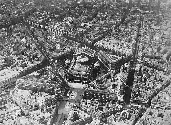 Paris as seen from the air. Showing the Opera. 2 November 1928