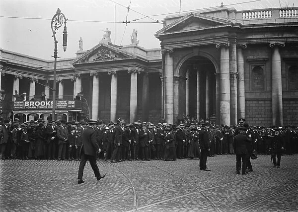 Parliament House, College Green, Dublin. Photo taken during the Irish Convention