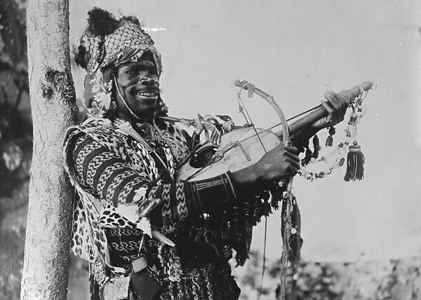 A patriotic subjects of his majesty A picture from Sudan showing a native warrior