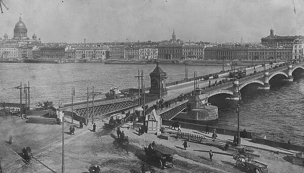 Petrograd, The Nicholas Bridge 12 October 1920