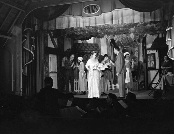 Petts Wood Operatic Society performing on stage. 1936