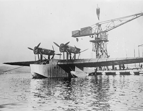 Picture of flying boat . January 1934