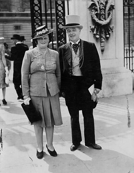 Pictured arriving at Buckingham Palace, where their Majesty the King and Queen held