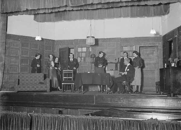 Play - amateur dramatics. 1935