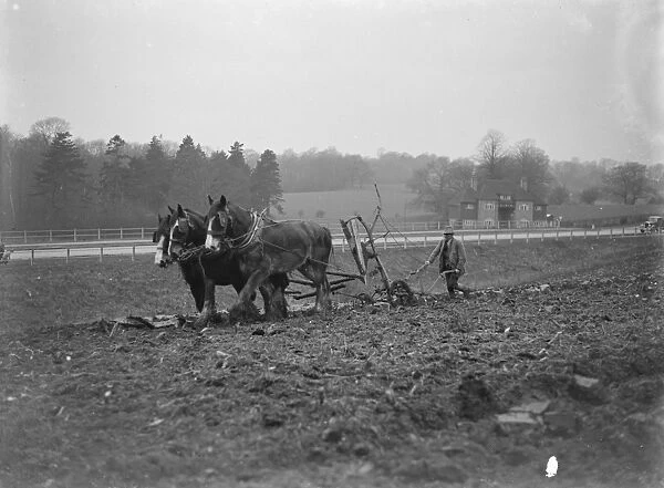 Ploughing near bypass. 1935