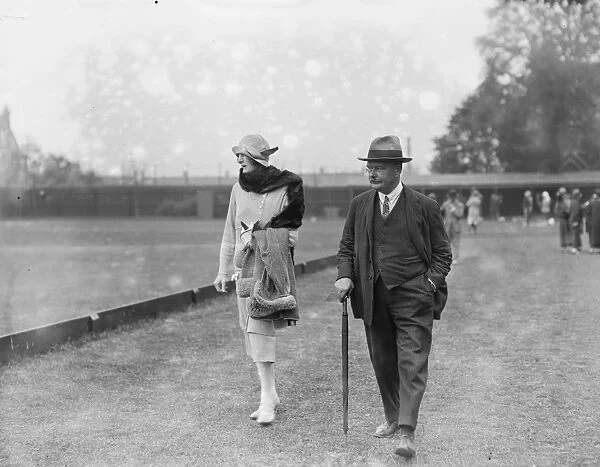 Polo at Hurlingham. Baron Van Heemstra and Mrs Lees 18th May 1925