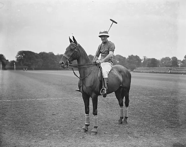 Polo at Hurlingham - El Gordo versus Hurricanes. The Duke of Peneranda. 26 June 1927