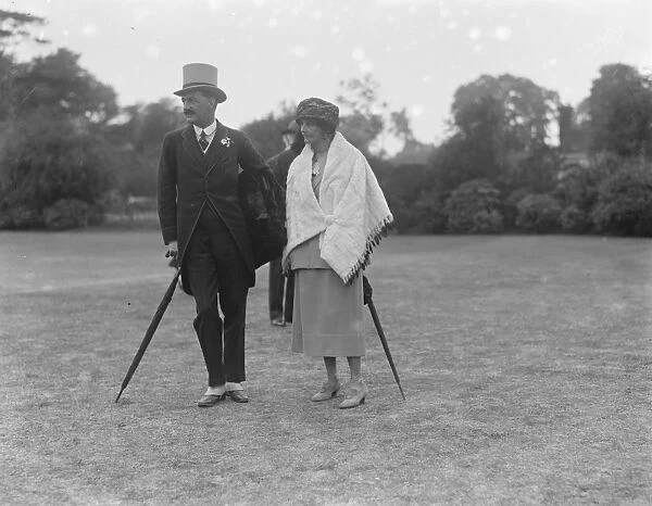 Polo at Hurlingham. Mr and Mrs Walter Lambert