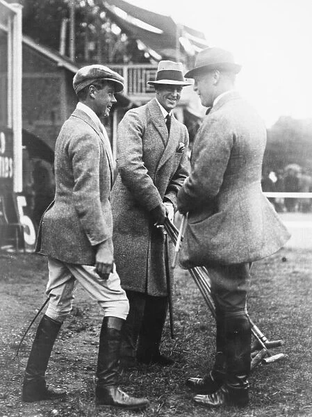 Polo at Hurlingham - Old Oxonisans versus Old Cantabs. The Prince of Wales with