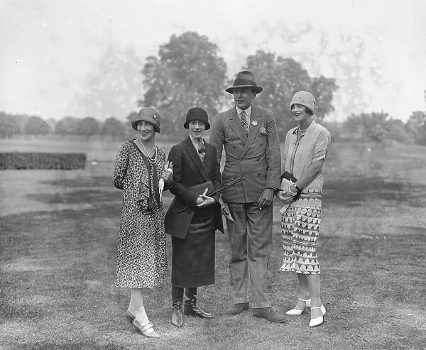Polo Pony and Horse show at Ranelagh Left to right Mrs Kreuse, Mrs Victor Adamson