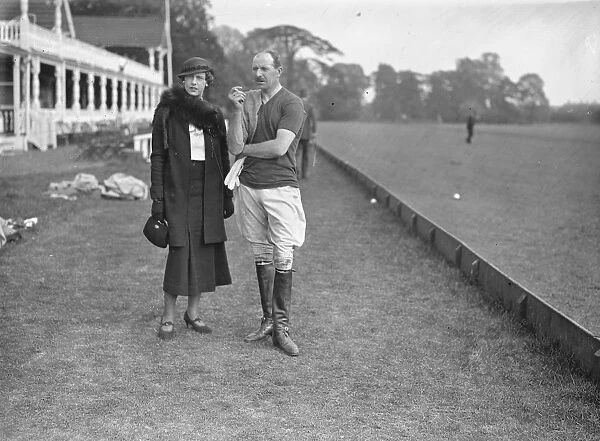 Polo at the Ranelagh Club, West London. At the match between the, Royal Horse