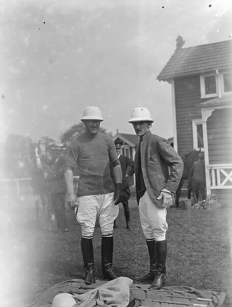 Polo at Ranelagh - Ramblers versus Wasps. Major G Horne and Major K Jung. 17 May 1928