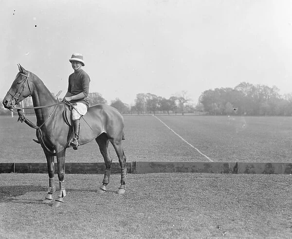 Polo at Worcester Park. Rao Raja Hanud Singh. 1925