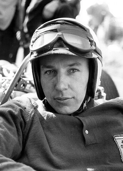 A portrait of John Surtees taken earlier in the year of the reigning world motor racing champion