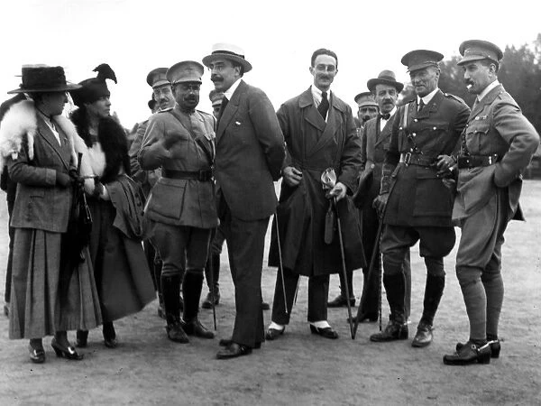 Portuguese Military Sports at Roffey Camp, Horsham. Arrival of the Portuguese Minister
