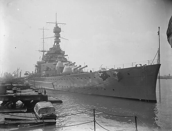 Preparing for the Prince of Wales tour HMS Repulse 21 March 1925