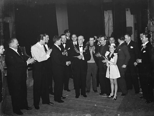 A presentation at the Lewisham hippodrome, London. 1938