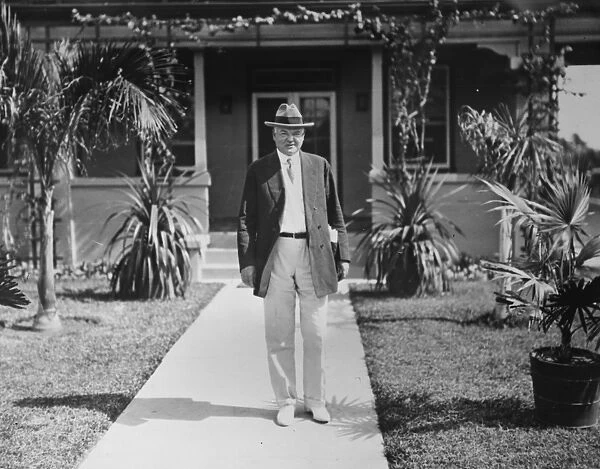 President - Elect Herbert Hoover, at his Penny Estate. 12 February 1929