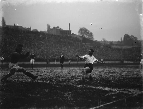 Preston North End Football Club in action. Hugh O Donnell. 1937