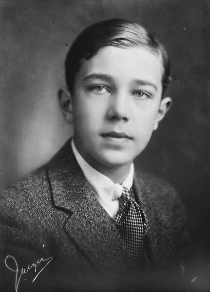 Prince Bertil of Sweden, third son of the Crown Prince. 16 February 1927