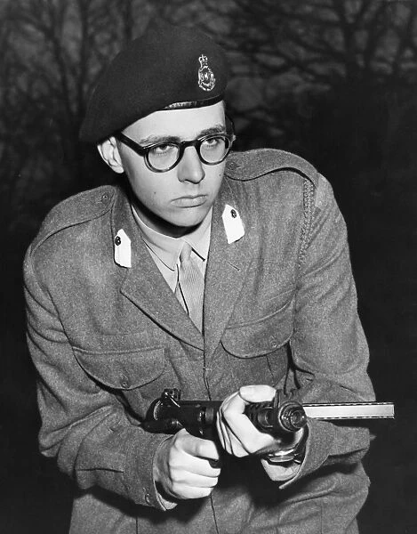 Prince Leka - son of ex-king Zog of Albania training at Sandhurst 8th March 1958