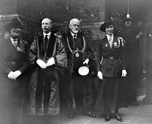 Princess Mary and the Girl Guides at Norwich 1920