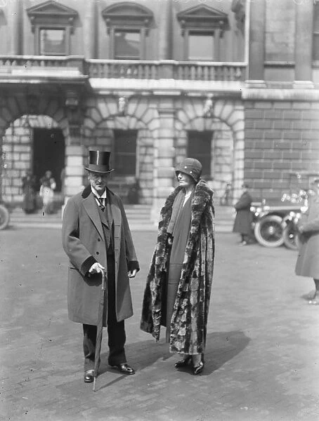 Private view day at the Royal Academy. Duke and Duchess of Marlborough. 3 May 1924