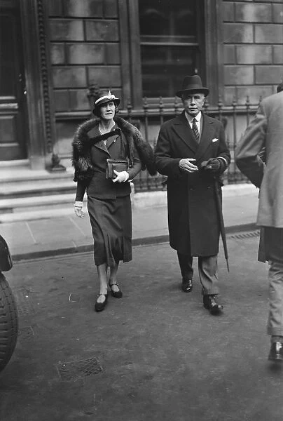Private View Day at the Royal Academy Lord and Lady Milne 1933