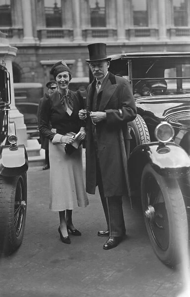 Private View Day at the Royal Academy Sir Lionel and Lady Earle 1933