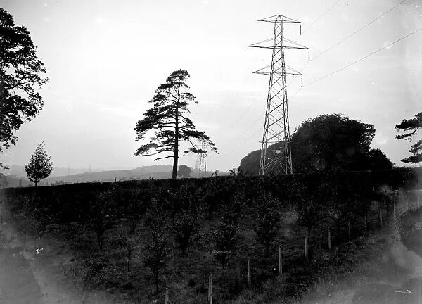 Pylons in Chelsfield, Kent. 1933