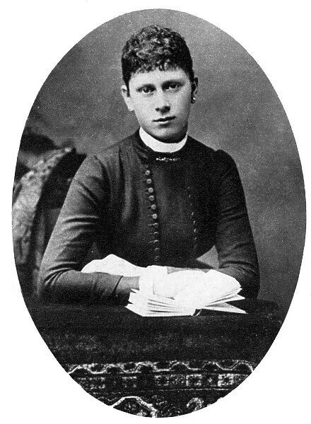 Queen Mary pictured as a young woman (born 1867) undated