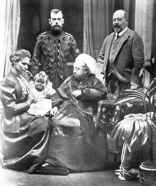 Queen Victoria, The Prince of Wales, Russian Royal Family Tsar Nicholas II, the Tsarina