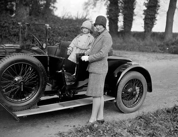 Quorn meet at Brooksby, Leicestershire, England. Mrs De Pret and her son, Michael