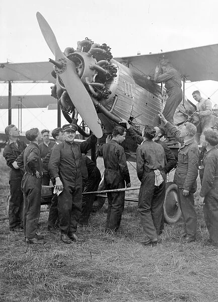R A F No 600, City Of London Auxiliary Bomber Squadron at Tangmere, Sussex, England