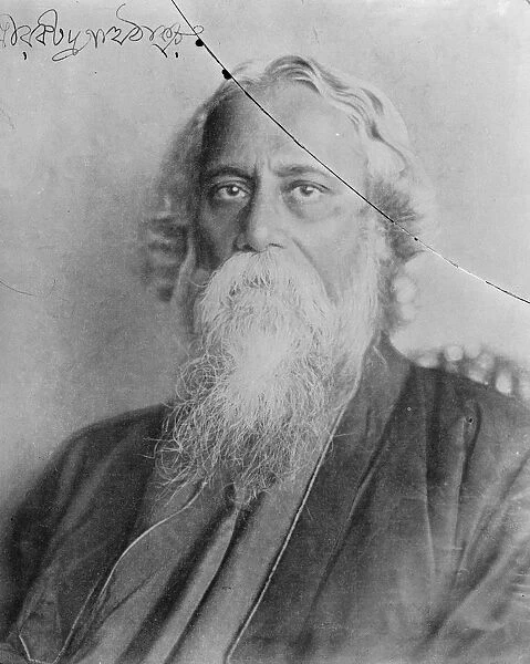 Rabindranath Tagore, Indias most famous poet. 6 February 1925