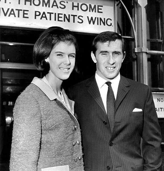 Racing driver Jackie Stewart, injured in the Belgiam Grand Prix, left St Thomass Hospital today