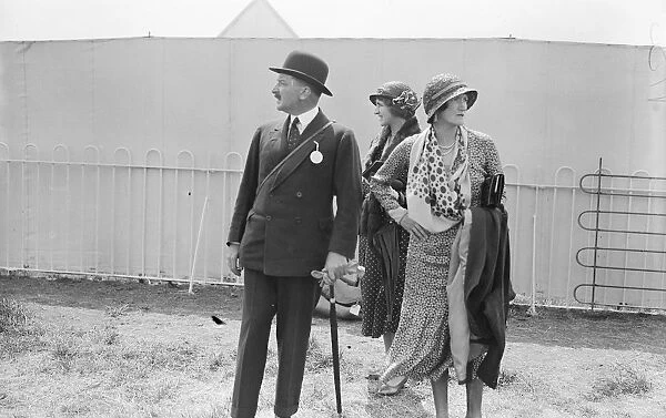 RAF Pageant at Hendon Major Hume Gore and Viscountess Ipswich ( his wife ) 1932
