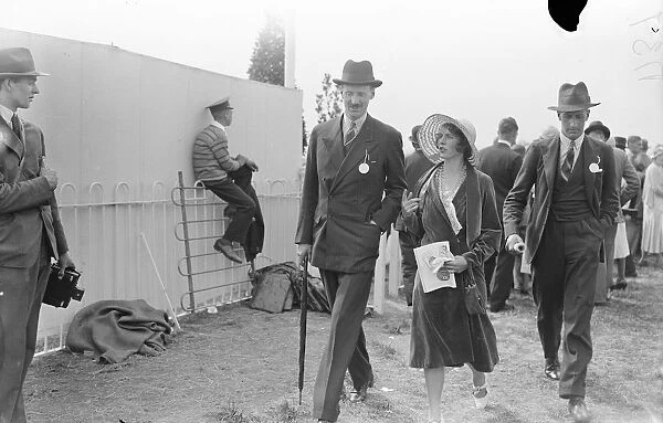 RAF Pageant at Hendon Mr Js Wetherburn and Lady Margaret Drummong Hay 1932