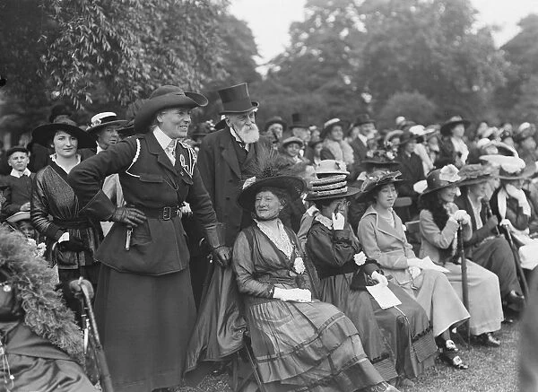 Rally of London Girl Guides in Battersea Park. Lord Meath, Miss Agnes Baden Powell