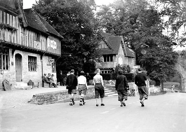 Ramblers in Penshurst, Kent. 1933