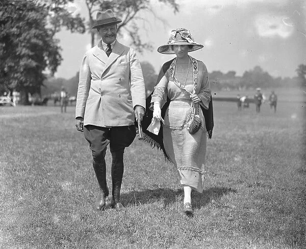 Ranelagh Polo club - Horse and Polo Show Brigadier General W F Sweney and Mrs Placket