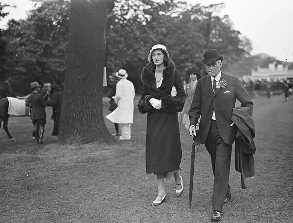 Ranelagh Pony show and sports day Miss A Henderson and Sir Walter Gilbey 1932