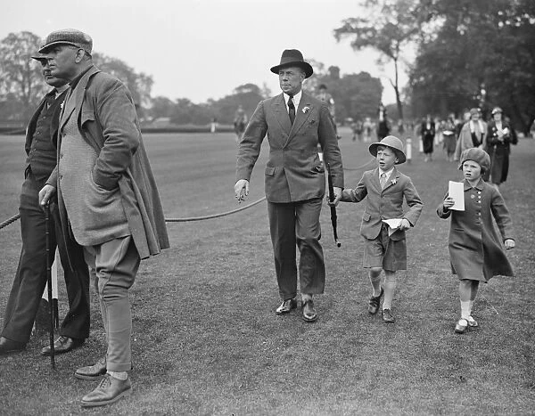 Ranelagh Pony show and sports day Sir Louis Greig and his children 1932