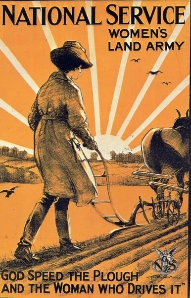 Recruiting Poster for the Womens Land Army