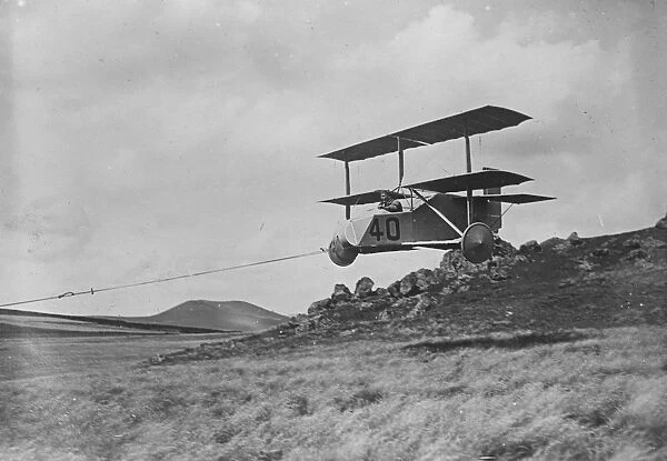 Remarkable Motorless Aviation Meeting The Sardier machine in flight 12 August 1922