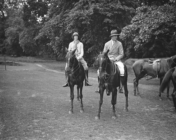 Roehampton Club Pony sports Lady Warrender and Lord Blandford 31 May 1924 1922